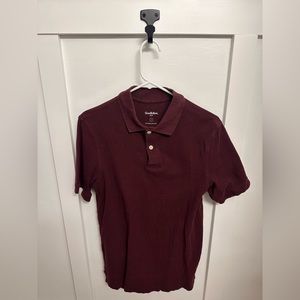 Goodfellow Maroon Polo size S